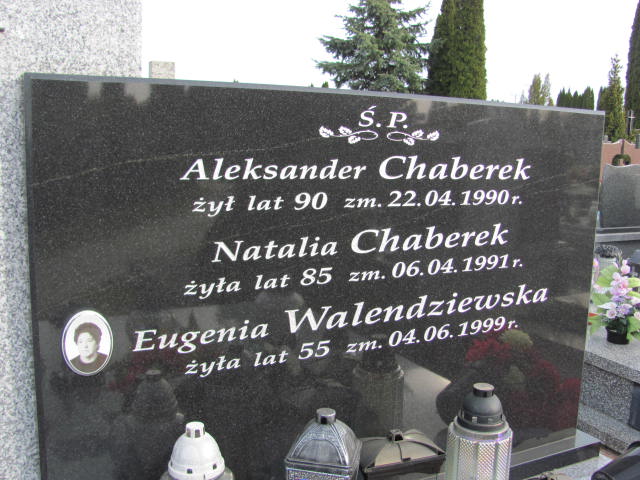 Natalia CHABEREK 1906 Łomża - Grobonet - Wyszukiwarka osób pochowanych