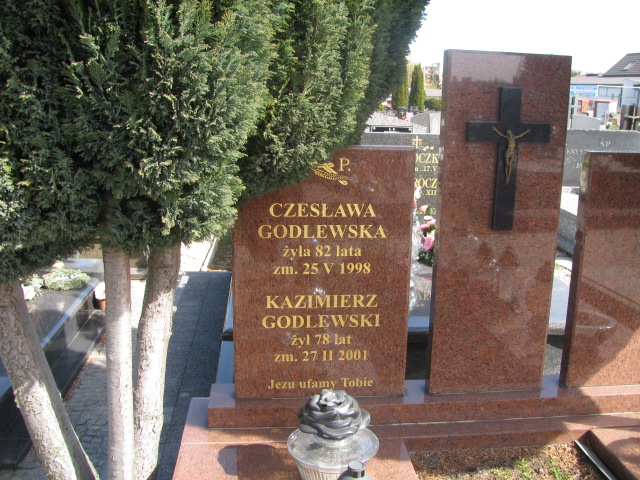 Czesława GODLEWSKA 1916 Łomża - Grobonet - Wyszukiwarka osób pochowanych