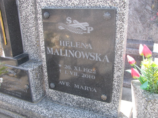 Helena MALINOWSKA 1922 Łomża - Grobonet - Wyszukiwarka osób pochowanych