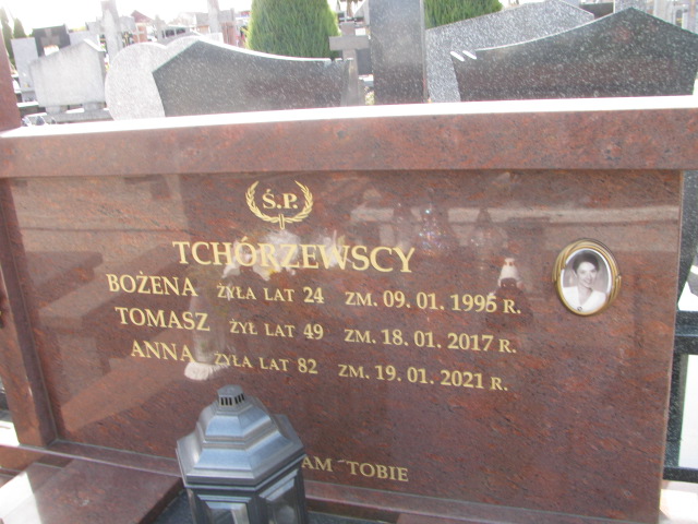 Anna TCHÓRZEWSKA 1939 Łomża - Grobonet - Wyszukiwarka osób pochowanych