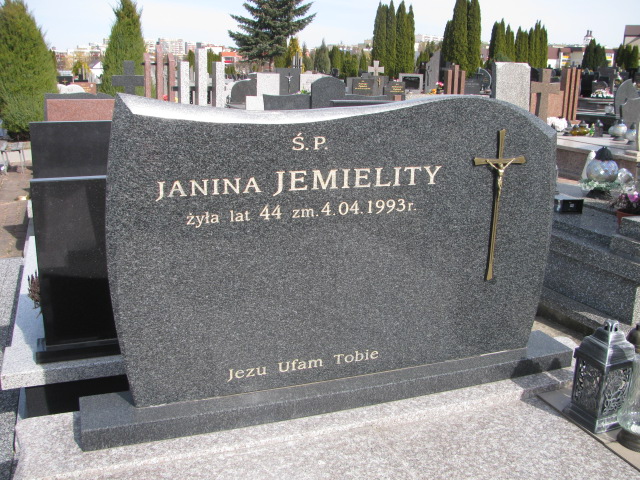 Janina JEMIELITY 1949 Łomża - Grobonet - Wyszukiwarka osób pochowanych