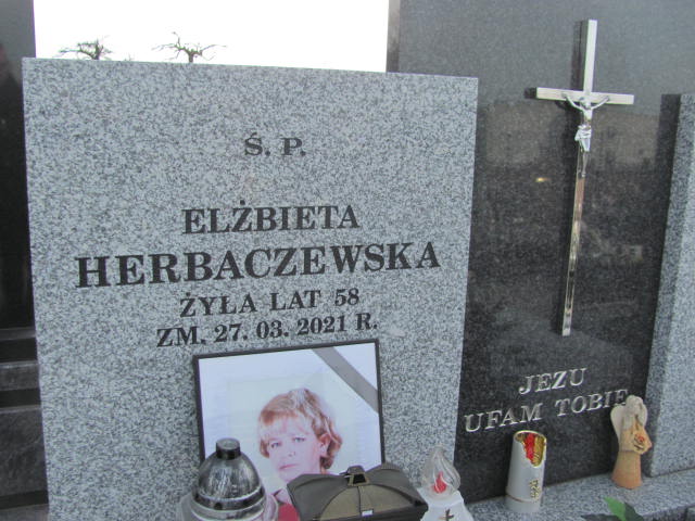 Elżbieta HERBACZEWSKA 1963 Łomża - Grobonet - Wyszukiwarka osób pochowanych