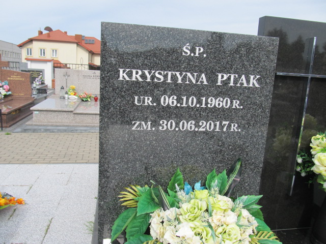 Krystyna PTAK 1960 Łomża - Grobonet - Wyszukiwarka osób pochowanych