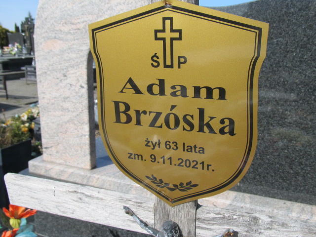 Adam BRZÓSKA 1958 Łomża - Grobonet - Wyszukiwarka osób pochowanych