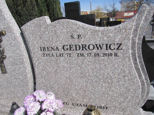 Irena GEDROWICZ 1938 Łomża Komunalny - Grobonet - Wyszukiwarka osób pochowanych