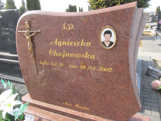 Agnieszka CHOJNOWSKA 1976 Łomża - Grobonet - Wyszukiwarka osób pochowanych