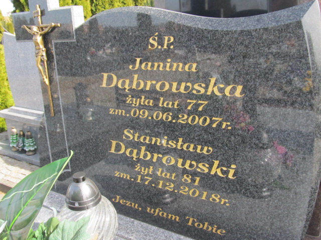 Janina DĄBROWSKA 1930 Łomża - Grobonet - Wyszukiwarka osób pochowanych