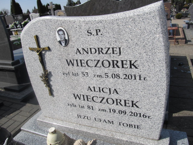 Alicja WIECZOREK 1935 Łomża - Grobonet - Wyszukiwarka osób pochowanych